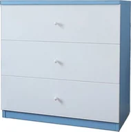 Komody dla dzieci - Elior Komoda dla chłopca Happy 10X - biało - niebieska - miniaturka - grafika 1