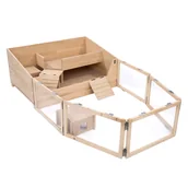 Klatki dla gryzoni - TIAKI wybieg wewnętrzny dla świnki morskiej - Dł. x szer. x wys.: 116 x 193 x 50 cm (2 paczki*) - miniaturka - grafika 1