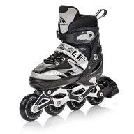 Rolki - Rolki Regulowane Meteor 4w1 Seasons Black LED 2022 - 34-37 - miniaturka - grafika 1