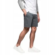 Spodenki męskie - Dresowe krótkie spodenki męskie athleisure grafitowe OM-SRWS-0122 V3 r. S - miniaturka - grafika 1