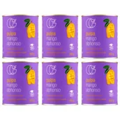 Owoce w puszkach i słoikach - Quality Food Pulpa z mango Alphonso 99,9% mango Zestaw 6 x 850 g - miniaturka - grafika 1