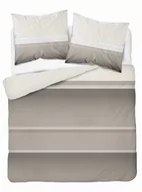 Pościel - Detexpol Pościel z mikrofibry 220x200 beżowa geomaetria 4979 A Light 71 - miniaturka - grafika 1