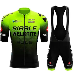 22 lata nowych ubrań rowerowych Xi'lie Męskie spodenki rowerowe Huub Ribble Weldtite Zielony 2XL - Spodenki rowerowe - miniaturka - grafika 1