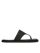 Klapki i japonki damskie - Calvin Klein Japonki Jelly Sandal Thong Mat Tran Tpu HW0HW02964 Czarny - miniaturka - grafika 1