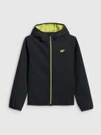 Kurtki i płaszcze dla chłopców - 4F Kurtka softshell wiatroodporna membrana 5000 chłopięca - czarna 164 (13-14 lat) - miniaturka - grafika 1