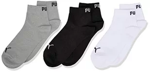 PUMA Skarpety dziecięce, uniseks (3 sztuki), szary/biały/czarny, 42 - Skarpetki damskie - miniaturka - grafika 1