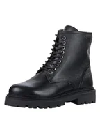 Botki damskie - Marco Tozzi Damskie botki Laced 2-25239-43, czarne, rozmiar 37 EU, czarny, 37 EU - miniaturka - grafika 1