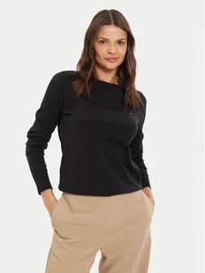 Tommy Hilfiger Sweter WW0WW40099 Czarny Regular Fit - Swetry damskie - miniaturka - grafika 1