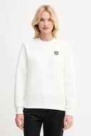 Bluzy damskie - Lacoste bluza damska kolor beżowy z aplikacją SF8006 - miniaturka - grafika 1