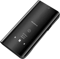 Etui i futerały do telefonów - cofi1453® Smart View Mirror Smart Cover Case Etui kompatybilne z Xiaomi Redmi Note 8T Etui ochronne Etui ochronne przezroczyste czarne - miniaturka - grafika 1