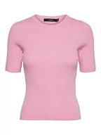 Swetry damskie - VERO MODA Women's VMGOLD Rib SS O-Neck Open Back Top sweter, cukierki, M, cukierek, M - miniaturka - grafika 1