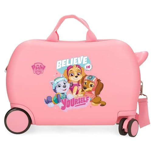 Psi Patrol Paw Patrol Believe in Yourself walizka dziecięca różowa 45x31x20 cm sztywny ABS 24,6 l 1,8 kg 4 koła bagaż podręczny, Różowy kolor, walizka dziecięca