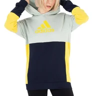 Bluzy sportowe damskie - Bluza adidas Colorblock Fleece HN8567 - multikolor - Adidas - miniaturka - grafika 1