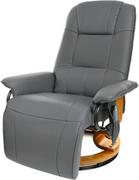 Fotele - Funfit Fotel TV wypoczynkowy z masażem grzaniem i zintegrowanym podnóżkiem uniwersalny 2521-uniw - miniaturka - grafika 1