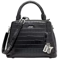 Torebki damskie - DKNY Damska torba na ramię Paige Sm z tornistrem, czarna/srebrna - miniaturka - grafika 1