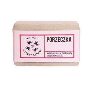 Mydlarnia Cztery Szpaki Naturalne Mydło z Peelingiem z Pestek Porzeczki, Cztery Szpaki, 110g - Peelingi do ciała - miniaturka - grafika 1