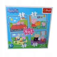 Puzzle - Puzzle 4w1 Świnka Peppa 31 elementów - miniaturka - grafika 1