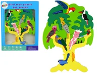 Klocki - KOLOROWE DREWNIANE DRZEWO PAPUGI KLOCKI - miniaturka - grafika 1