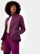 Kurtki damskie - Kurtka puchowa trekkingowa z primaloft black insulation eco damska 4F 4FSS23TDJAF100-53S Fioletowy - miniaturka - grafika 1