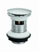 Korki do umywalek - INVENA KOREK DO UMYWALKI CLICK CLACK, MOSIĘŻNY, Z PRZELEWEM, DUŻY GRZYBEK - miniaturka - grafika 1