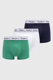 Majtki męskie - Pepe Jeans bokserki 3-pack męskie kolor zielony - grafika 1