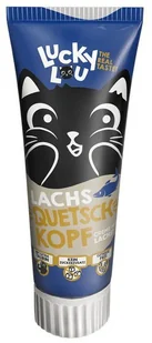 Lucky Lou Quetschkopfe Łosoś pasta 75g - Przysmaki dla kotów Lucky Lou Quetschkopfe Łosoś pasta 75g - Przysmaki dla kotów - miniaturka - grafika 1