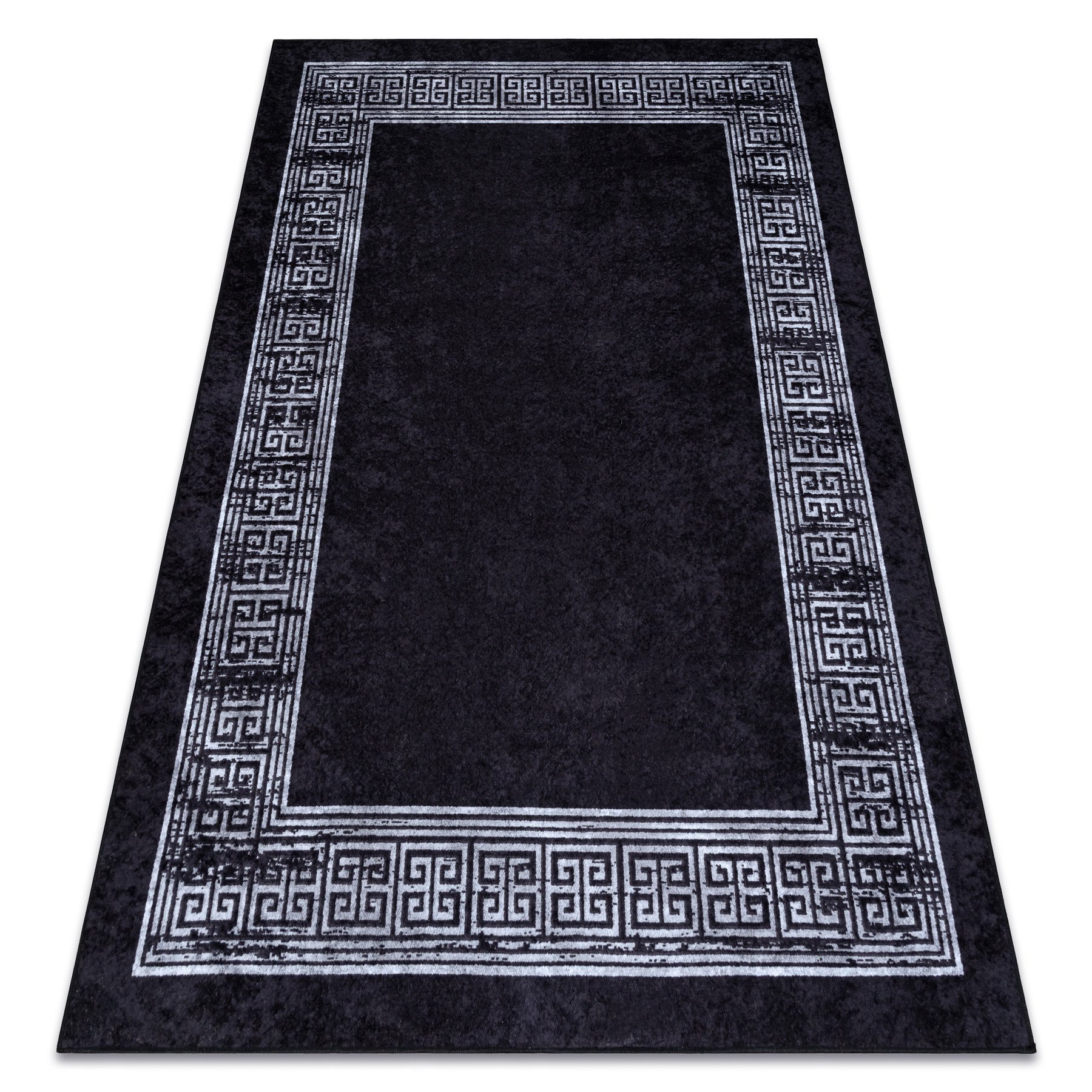 Dywan do prania MIRO 51223.807 Marmur, grecki antypoślizgowy - / biały czarny 200x290 cm