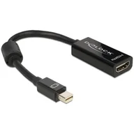 Adaptery i przejściówki - Delock adapter Displayport mini(M) -> HDMI(F) 18cm 65099 - miniaturka - grafika 1