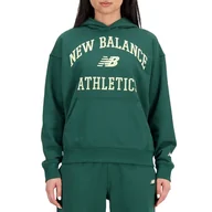 Bluzy sportowe damskie - Bluza New Balance WT33550NWG - zielona - miniaturka - grafika 1
