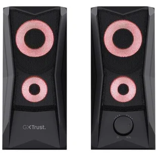Głośniki Trust GXT 606 Javv RGB-Illuminated 2.0 Speaker Set (25108) Czarne - Głośniki komputerowe - miniaturka - grafika 1