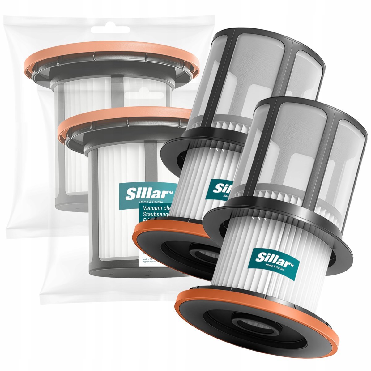 2x Filtr główny 2x wstępny osłona filtra do Bosch Unlimited Serie 6