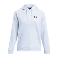 Bluzy damskie - Damska Bluza UNDER ARMOUR UA ARMOUR FLEECE HOODIE 1386507-464 – Niebieski - miniaturka - grafika 1