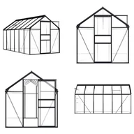 Szklarnie ogrodowe - vidaXL Szklarnia aluminiowa antracyt 7,03 m² - Szklarnia - Szklarnie - Szklarnie - Szklarnie - miniaturka - grafika 1