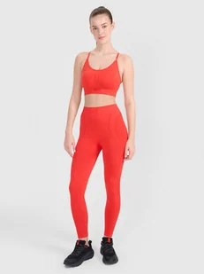 4F Legginsy treningowe bezszwowe damskie - czerwone M/L - Legginsy 4F Legginsy treningowe bezszwowe damskie - czerwone M/L - Legginsy - miniaturka - grafika 1