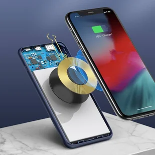 Baseus S10 power bank 10000mAh 18W bezprzewodowa ładowarka Qi 10W USB / USB Typ C PowerDelivery QC3.0 czarny (PPS10-01) - Ładowarki do telefonów - miniaturka - grafika 11