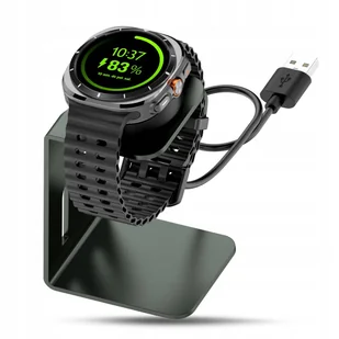 ŁADOWARKA + STOJAK 2w1 DO SAMSUNG GALAXY WATCH Ultra 2 47mm LTE INDUKCJA - Akcesoria do smartwatchy - miniaturka - grafika 1