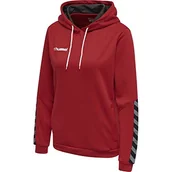 Bluzy damskie - Hummel Hummel HmlAuthentic Poly Hoodie damska bluza z kapturem czerwony czerwony (True Red) M 204932-3062-M - miniaturka - grafika 1