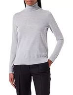 Swetry damskie - HUGO Sweter damski Sedennya, średni szary 33, XS - miniaturka - grafika 1