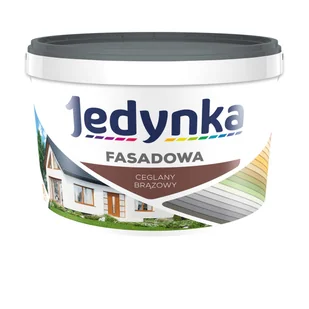 Farba fasadowa 9 l Ceglany brązowy Jedynka 5902829037555 - Farby olejne i specjalne - miniaturka - grafika 1