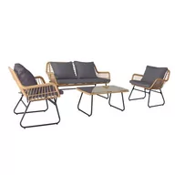 Meble ogrodowe - Zestaw mebli Natural szaro-brązowy - miniaturka - grafika 1
