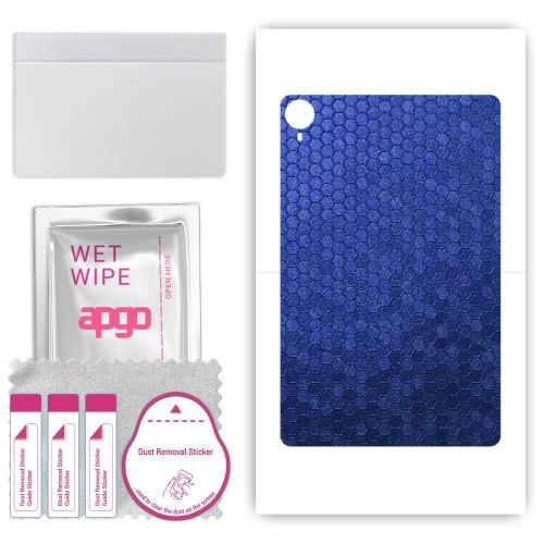 folia naklejka skórka strukturalna na TYŁ do Teclast P25T 2023 - Plaster Miodu Niebieski - apgo SKINS