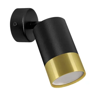 Sufitowa lampa Puzon 04276 Ideus reflektorek metalowy czarny złoty - Lampy sufitowe - miniaturka - grafika 1