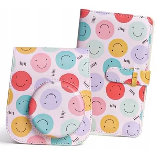 Zestaw 2W1 / Etui Futerał Album Do Fuji Fujifilm Instax Mini 11 / Uśmiechnięte Buzie - Akcesoria fotograficzne - miniaturka - grafika 1