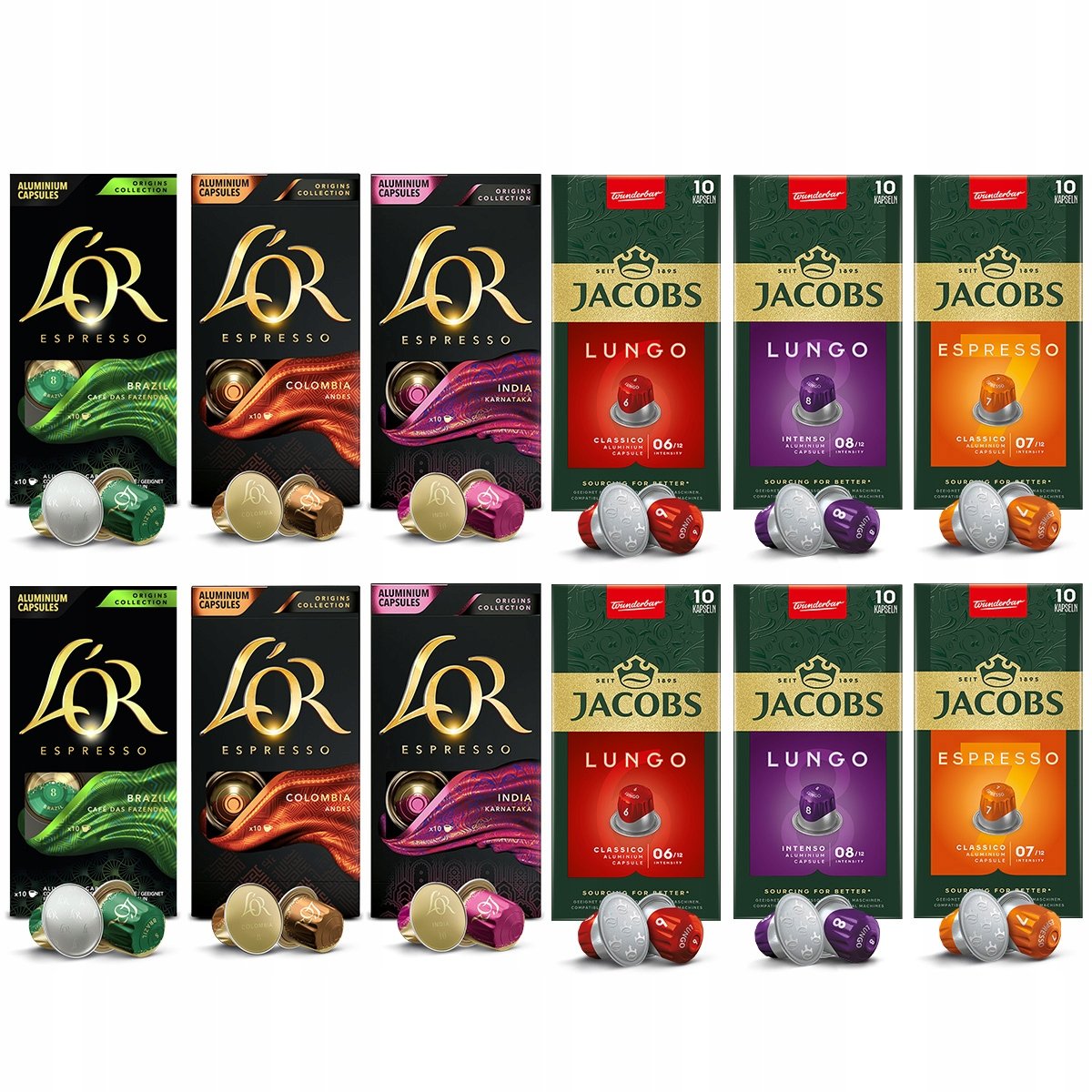 Kapsułki Jacobs L'or kapsułki do Nespresso(r)* mix 120szt [12x10 szt.]