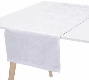 Le Jacquard Fran ais Bieżnik żakardowy Tivoli Biały - Ściereczki, gąbki, czyściki - miniaturka - grafika 1
