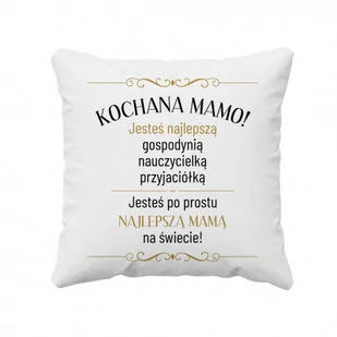 Kochana mamo - poduszka dla mamy prezent na Dzień Matki - Poduszki dekoracyjne - miniaturka - grafika 1