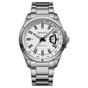 Zegarki męskie - Srebrny zegarek męski bransoleta duży solidny Perfect M102 - miniaturka - grafika 1