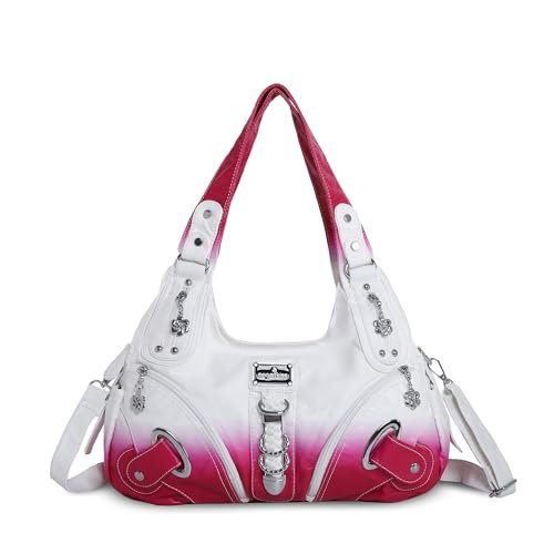 Angelkiss Hobo Portfele i torebki dla kobiet tornister torebka damska torebki duże codzienne torby na ramię, Z2-różowy