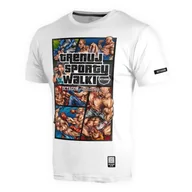 Koszulki sportowe męskie - Octagon T-Shirt Koszulka Trenuj Sporty Walki White - miniaturka - grafika 1