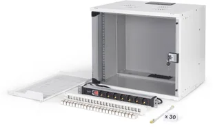 DIGITUS Netzwerk-Set 483 mm 19" - 9HE, 540x400 mm BxT we - Szafy rack - miniaturka - grafika 1